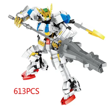 Karstā super robots karš Barbatos mecha Gundam DZELZS-NOASIŅOJIS BĀREŅIEM celtniecības bloku MIKAZUKI AUGUS skaitļi modelis ķieģeļu rotaļlietas kolekci
