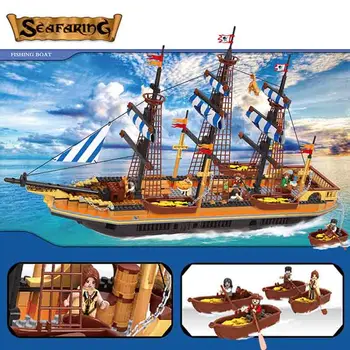 Karību Jūras Pirāti, Melnās Pērles Kuģa Modelis Celtniecības Bloki Izglītības Rotaļlietas Bērniem Saderīgs Ar Lepining Ķieģeļi Dāvanas