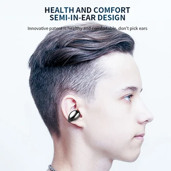 Kaula Vadāmība Bezvadu Austiņas Bluetooth 5.0 Austiņas Ar Uzlādes Gadījumā 2200mAh Bezvadu Sporta Mūzika Earbuds Vadītājs