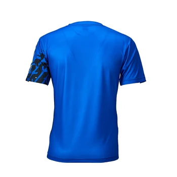 Kawasaki Bērnu Sporta T-krekls Ģimenes Saskaņojot Tērpiem Mātes-bērna Blue Print Badmintons T-krekls ar Īsām Piedurknēm ST-Q431 ST-R4229L