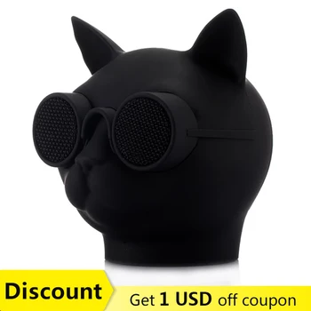 Kaķis Galvu Modes Stila T8 Bluetooth Skaļruni, Mini Kolonnā Subwoofer Mūzikas Centrs Brīvroku caxia de som Boom Box Skaņas Sistēma