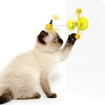 Kaķu Rotaļlieta Ilgi Pole Self-hei Vinilplašu Spalvu Bell Funny Kaķis Stick Pet Rotaļlietas Bite Izturīgs