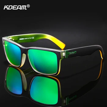 KDEAM Vīriešiem Polarizētās Saulesbrilles Sporta Traks Krāsas, Saules Brilles Elmore Pretbloķēšanas-UV Toņos, Ar Lodziņu
