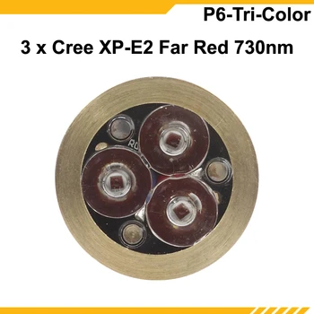 KDLITKER P6-TRI 3 x Cree XP-E2 Tālu Red 730nm 800 Lm Medību Nakts Redzamības P60 Drop-in Modulis (1 gab.)