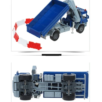 KDW Sakausējuma Lējumiem Crane Truck Modelis 1:50 Teleskopiskais Krāns Dump Atbalsta Kāju Celtnis, Transportlīdzekļa Modelis Bērniem Kolekcijas Rotaļlietas Bērniem