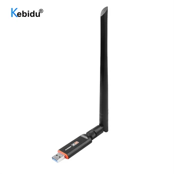 Kebidu 1200Mbps Tīkla Karte Uztvērējs, USB 3.0 Ar Antenas Bezvadu Wifi Adapter Dual Band Klēpjdatoru Darbvirsmas 802.11 ac Standarta