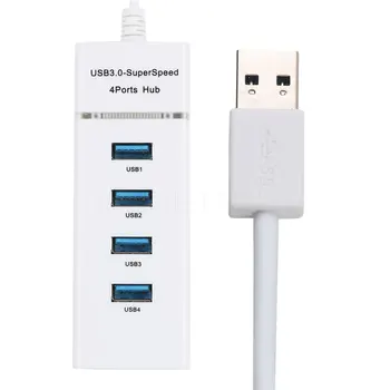Kebidu 5Gbps 4 Port USB HUB ātrgaitas Multi USB Sadalītājs Mini 3.0 Adapteris centrs Klēpjdatoru Ultrabook Datoru Piederumi