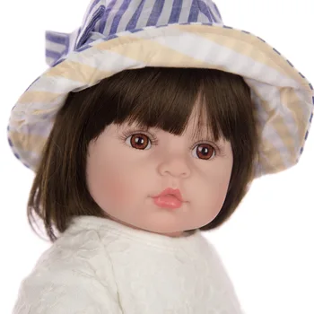 KEIUMI 60cm Reālais Izmērs ir Atdzimis Bērnu Lelle Princese Reāli Bērnu Lelles Spilgti Toddler Lelle Oriģinālās Lelles Rotaļlietas Meitenēm Dāvanas