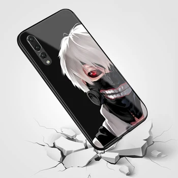 Ken Kaneki Tokyo Vampīrs mīksta silikona stikla telefonu gadījumā vāka apvalku Huawei Honor V Mate P 9 10 20 30 Lite Pro Plus Nova 3 4 5