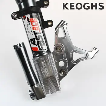 Keoghs Motociklu Bremžu Suportu Skava 100mm Bremžu Suportu 220/260mm Bremžu Disks Fastace 30mm Priekšā Šoks Cnc Darba