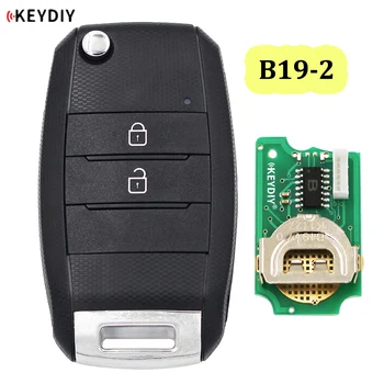 KEYDIY B sērijas B19-2 universālās 2 pogas KD tālvadības pults, lai KD200 KD900 KD900+ URG200 KD-X2 mini KD par KIA stils