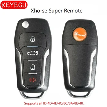 Keyecu Xhorse (Supermodele Tālvadības pulti), 4 Pogas Tālvadības Atslēgu VVDI Rīku VVDI Mini Galvenais Instruments, VVDI2 Supermodele Mašīna