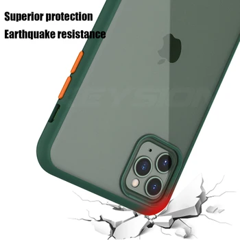 KEYSION Modes Matēts Case for iPhone 11 Pro 11 Pro Max Triecienizturīgs Telefona aizmugurējais Vāciņš Apple iPhone SE 