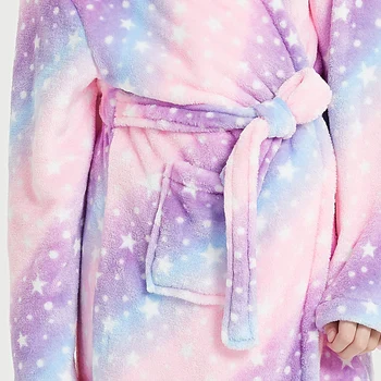 KIGUCOS 2020. gadam Meitene Jaunu Unicorn Miega Halāti Bērnu Multfilmas Vanna, Halāti Zvaigžņu Pegasus Bērnu Klases Sleepwear Pidžamas Apavi Pieejams