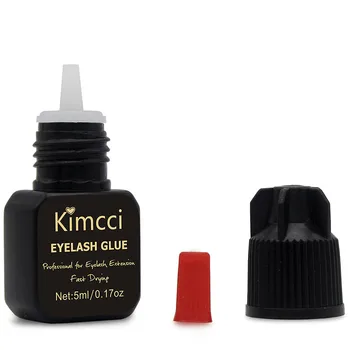 Kimcci 10ml 10pcs/daudz Profesionālu Skropstu Līmi, Ne Smarža, Ne Stimulēšana, Ātri žūstoša Skropstu Pagarināšana Līmi Black Spēcīgu Lapiņas