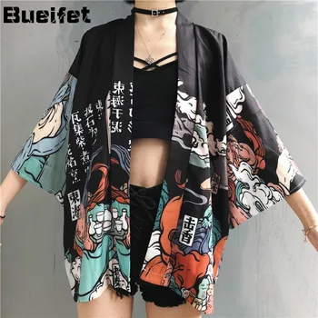 Kimono Streetwear Tradicionālo Jaciņa Samurai Yukata Sieviešu Vasaras Sauļošanās Plānas Zaudēt Japāņu Kimono Āzijas Drēbes Jaunas