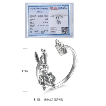 Kinel Reāla 925 Sterling Silver Gredzeni Smalkas Rotaslietas Korejiešu Stilā Pirkstu Dzīvnieku Gredzenu Sievietēm Dāvanu Kāzu Band
