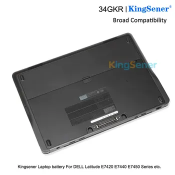 KingSener 7.4 V 47WH 34GKR Klēpjdators Akumulators Priekš DELL Latitude E7420 E7440 E7450 3RNFD V8XN3 G95J5 34GKR 0909H5 0G95J5 5K1GW