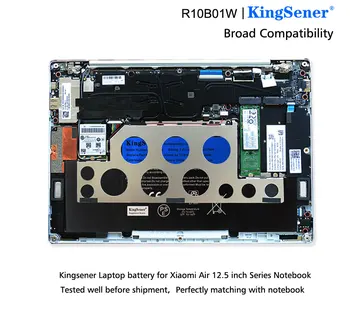 KingSener R10B01W R10BO1W Klēpjdatoru Akumulatoru Xiaomi Mi Gaisa 12.5