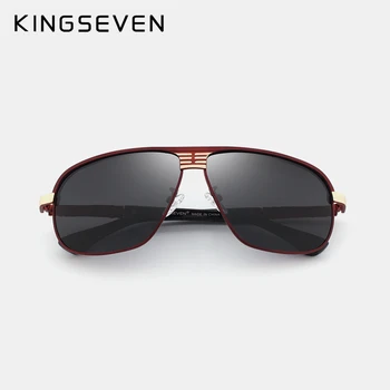 KINGSEVEN Jaunu Retro Unisex Alumīnija Magnija Mens Polarizētās Saulesbrilles Vintage Briļļu Aksesuāri Saules Brilles Vīriešiem N706