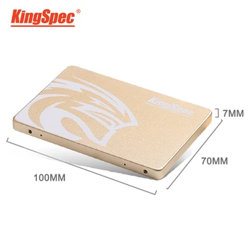 KingSpec SSD 480gb SSD hdd SATA III 500 gb ssd 960GB 1 tb SSD Iekšējo Cieto Disku Zelta Metāla Desktop Portatīvo DATORU dāvana