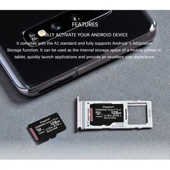 Kingston Class 10 Micro SD atmiņas Kartes 16GB 32GB MicroSDHC Atmiņas Karte 8GB Class 4 Micro SD Kartes UHS-I TF Kartes MicroSD 64GB MicroSDXC