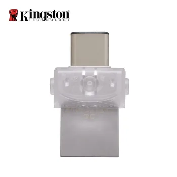 Kingston OTG C Tipa usb flash pen drive 3.1 USB 3.0 32gb 64gb, 128gb Viedtālrunis Micro Atmiņas USB Stick microDuo