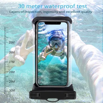 KISSCASE IPX8 Universāls Ūdensizturīgs Gadījumā, iPhone 11 Pro XS X 8 Plus Samsung S9 S10 S8 Segtu Ūdens necaurlaidīgs Maiss Mobilā Telefona Kabata
