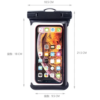 KISSCASE IPX8 Universāls Ūdensizturīgs Gadījumā, iPhone 11 Pro XS X 8 Plus Samsung S9 S10 S8 Segtu Ūdens necaurlaidīgs Maiss Mobilā Telefona Kabata