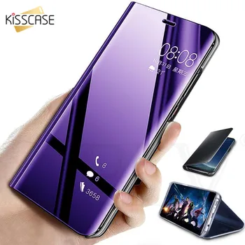 KISSCASE Luksusa Fipped Gadījumā Stander Case For Samsung note 10 S10 Lite S9 S9 Plus Gadījumos, Samsung, Ņemiet vērā, 5 8 S8 Plus S7 Malas