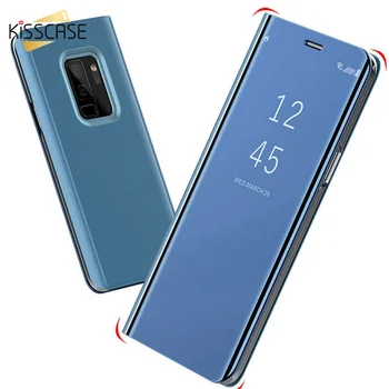 KISSCASE Luksusa Fipped Gadījumā Stander Case For Samsung note 10 S10 Lite S9 S9 Plus Gadījumos, Samsung, Ņemiet vērā, 5 8 S8 Plus S7 Malas
