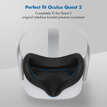 KIVI dizaina Ultra Plānas 0.8 mm VR Silikona VR Sejas Saskarne Oculus Quest 2 Ar Objektīva Vāciņu Spēļu Sejas Segtu Spilventiņi