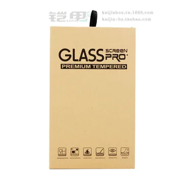 KJ-661 600PCS Vairumtirdzniecības ar pakaramo krāsains gumijots vai pašlīmējošs Papīrs un Iepakojums KASTES Iepakojums iPhone Samsung Rūdīta Stikla Ekrāna Protecto