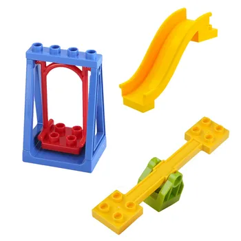 Klasisks Gabals, Liela izmēra diy celtniecības bloki, rotaļlietas, celtniecības piederumi saderīgu legoe bloki daļas rampa bloki diy slaidu