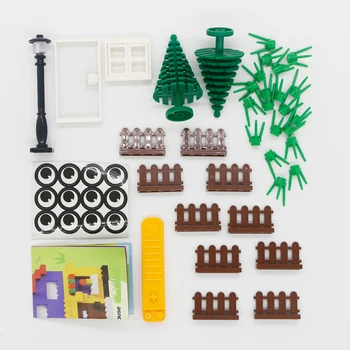 Klasisks Radošās Celtniecības Bloki, Plāksnītes Pilsētas Skaitļi DIY sīkas Detaļas Taras Pamata Ķieģeļus Modelis Rotaļlietas Cilvēki, Celtniecības Piederumi