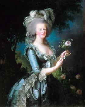 Klasiskā figurālās glezniecības audekls portrets mākslas plakāta attēlu tiesa glezniecības Portreta par Marie Antoinette dekoratīvās mākslas
