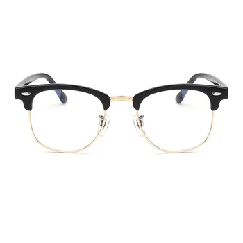 Klasiskā Kaķu Acu Brilles Rāmis Modes Gafas Transparente Sievietēm, Optiskās Brilles Rāmis Vīriešu Pusi Rāmi, Viltus Laukumā Brilles Rāmis