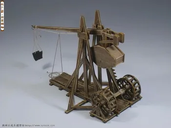 Klasiskās senās ratiem gadu Vecumu impērijas modelis komplekti Trebuchet - Smagā kaķene modelis
