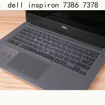 Klaviatūras Pārvalki 7386 Dell Inspiron 13 5370 7378 13.3 collu ar 7573 7570 7580 15.6 collu skaidrs, silikona aizsargs aptvertu jaunas