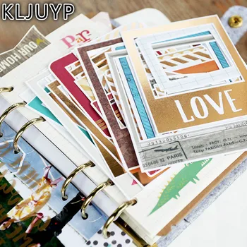 KLJUYP 30Pcs Acid Free Krāsains Rāmji Papīra Kabatas Kartes Scrapbooking DIY Projekti/Photo Albums/Karte Padarot Amatniecības