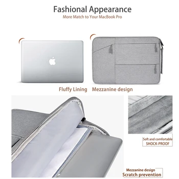 Klēpjdatora Soma Sleeve For Macbook Air, Pro Retina 11 12 13 14 15 15.6 collu Klēpjdators Gadījumā PC Tablet Case Cover for HP, Dell notebook gadījumā