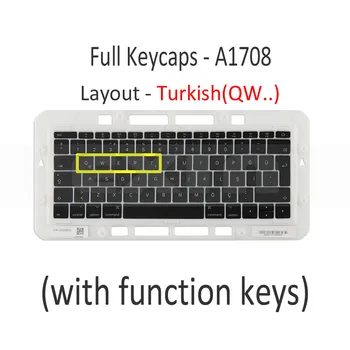Klēpjdators A1706 A1707 A1708 Atslēgas Keycaps turku Turcija Galvenie Klp Nomaiņa Macbook Pro Retina 13