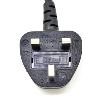 Klēpjdators Portatīvo Strāvas Vadu, UK Plug BS1363 13A, Lai IEC320 C5 PC Īss Kabelis, 20cm