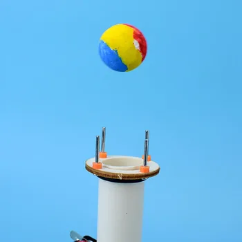 Koka Aerodinamiskie elektriskie gaisa piekare bumbu zinātnes Tecnologia eksperimenta diy komplekts Viegli uzstādīt var Paintable tvaika Rotaļlietas