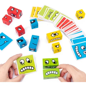 Koka Montessori Vārda Puzzle celtniecības bloki, Loģisko Domāšanu Apmācības interaktīvā fun spēle Sākumā bērni izglītība rotaļlietas