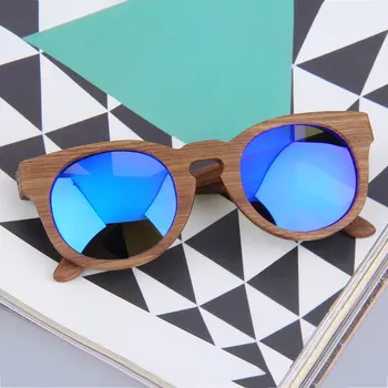 Koka& AC Klasika Vintage Polarizētās Saulesbrilles, kas Pilnībā Koka Apaļā Rāmja Brilles Unisex UV400 Tawny/Zaļš/Violets/Zils/Pelēks/Oranžs