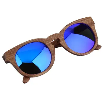 Koka& AC Klasika Vintage Polarizētās Saulesbrilles, kas Pilnībā Koka Apaļā Rāmja Brilles Unisex UV400 Tawny/Zaļš/Violets/Zils/Pelēks/Oranžs
