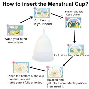 Kolektora Menstruālā Medicīniskā Silikona Menstruālā piltuve Sievietēm, Dāmas Periodu, sieviešu Higiēnas Sterilizer Kausa un Copita Menstruālo