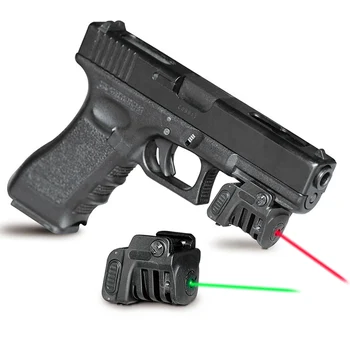 Kompakts Uzlādējams taktiskās mini Zaļa / Sarkana Lāzera Redzes Rādītāju par pašaizsardzības ieroči pistole pistole glock lāzera