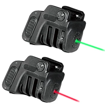Kompakts Uzlādējams taktiskās mini Zaļa / Sarkana Lāzera Redzes Rādītāju par pašaizsardzības ieroči pistole pistole glock lāzera